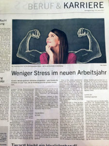 Weniger Stress im neuen Arbeitsjahr, Stuttgarter Zeitung vom 7. Jan. 2017